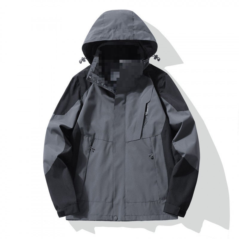 جاكيت جديد خارجي للمشي للرجال جاكيت مقاوم للرياح ملابس تسلق الجبال ملابس عمل للأزواج بأسلوب تطريز - Image 1